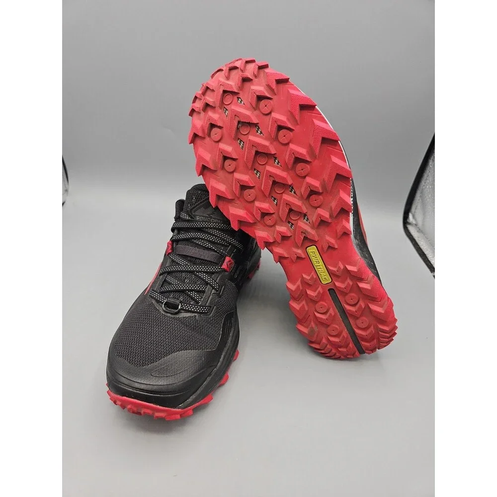 Saucony Peregrine 10 Women’s Size 7.5 Med Trail Running Shoes - Black Red